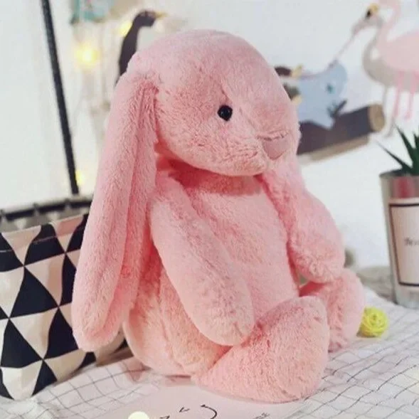 thumbnail image 1 of Embroidered Plush Bunny With Child'S Name HandMade Custom Plush Toy Child'S First Easter Gift, 1 of 5