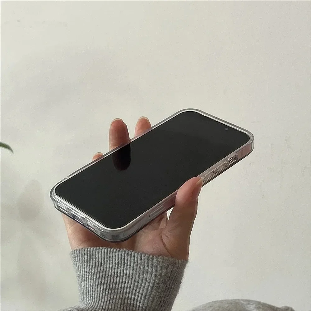 Dopamine Color Block Plaid Matte Phone Case with Grid Label Design