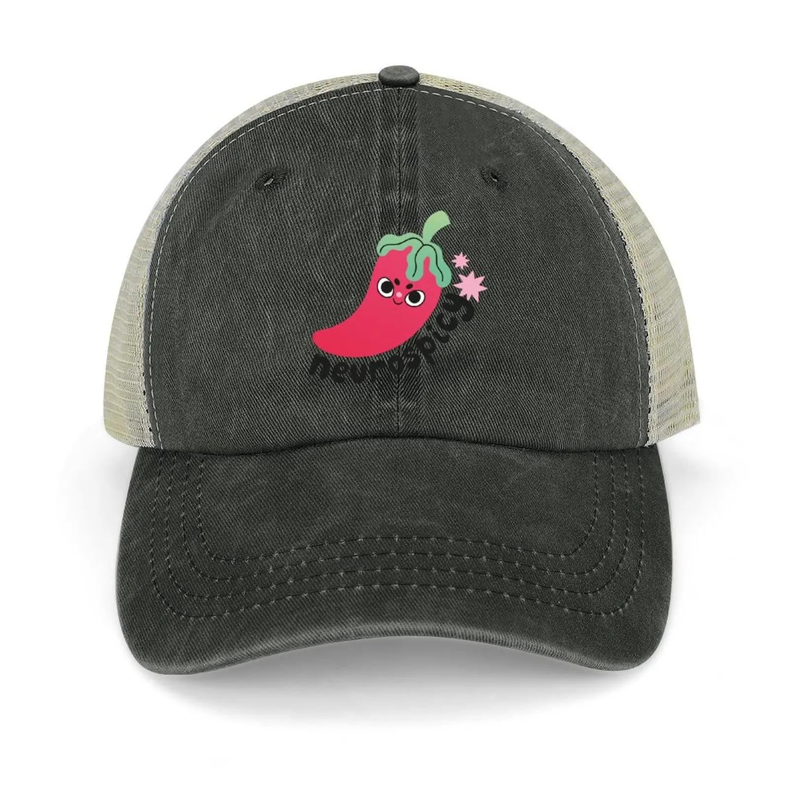 

Neurospicy Chilli Pepper Cowboy Hat Sunscreen Hat Baseball Cap Big Size Hat Luxury Man Boy Child Women's