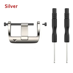 Durable Metal Buckle for Smartwatch Straps - Premium Watch Accessory (Silver)