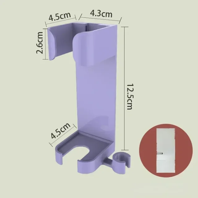 Piastra per bigodini Supporto per arricciacapelli Staffa per arricciare Organizzatore per asciugacapelli a parete per accessori per la casa da bagno Alta qualità 6
