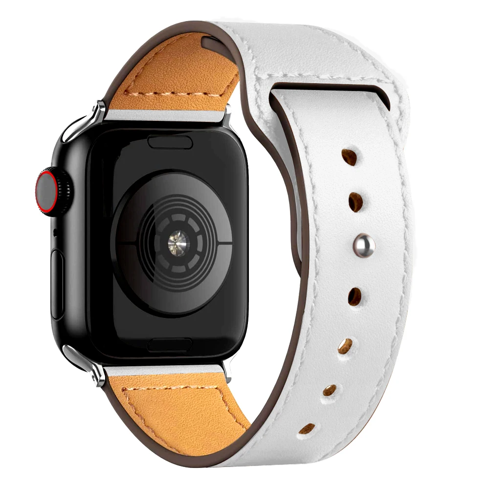 Elegant Leather Strap for Smartwatch - Premium Wristband Bracelet