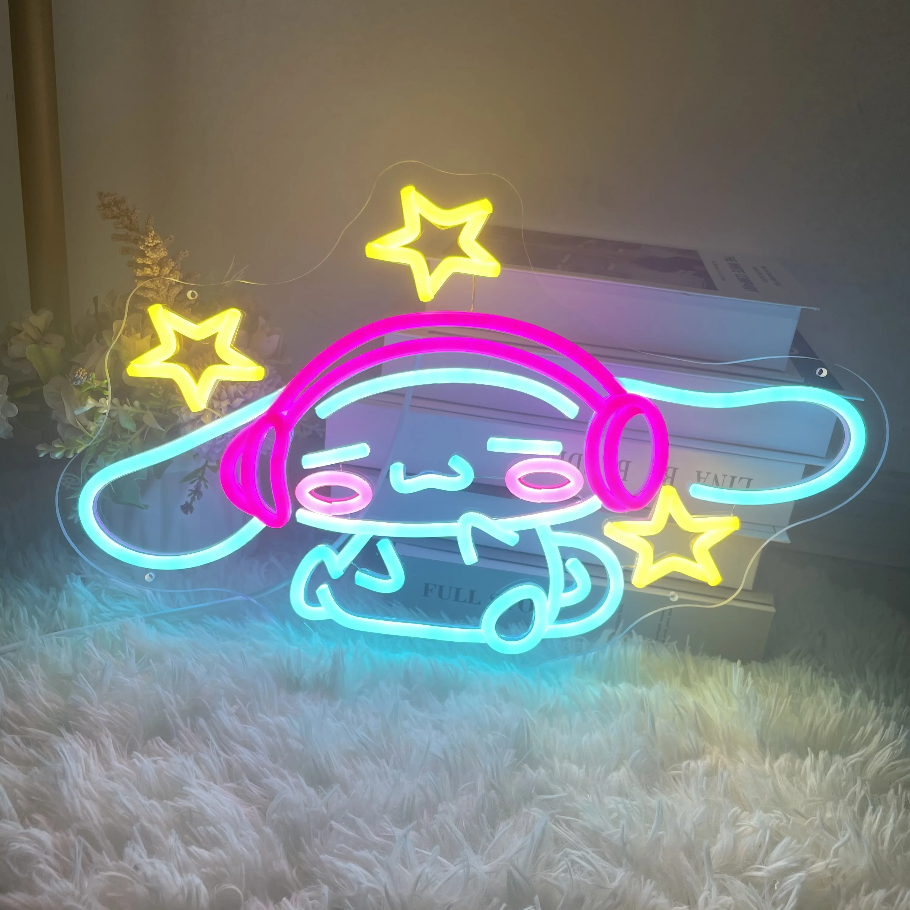 

Kawaii Anime Neon Sign Custom Japanese Neon Light Art Sign Kids Room Decoration Game Room Wall Neon Light Sign