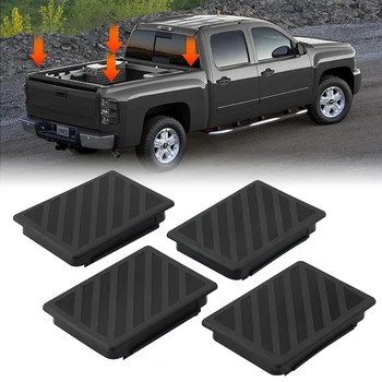 4pcs Truck Bed Rail Pile Cap For Chevrolet Silverado 2010-2014 GMC Sierra 1