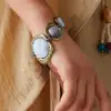 Exaggerated Irregular Stone Retro Bracelet Women Bracelet Women's Hand Bracelets Italian Charm Bracelet 3