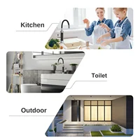 Robinet chauffe-eau instantané 3000W, eau chaude et froide, chauffage rapide, petit appareil de cuisine, robinet chauffant électrique en acier inoxydable avec affichage de la température LCD, 360° °   Robinet d'eau chaude rotatif pour cuisine et salle de bain 8
