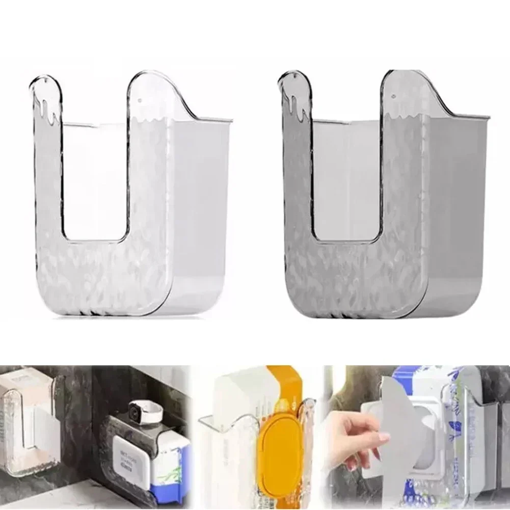 Wall Mounted Tissue Box Kitchen Wipes Storage Box Large Opening Design tissue box tissue dispenser wet wipe case wet wipes case wet wipes box