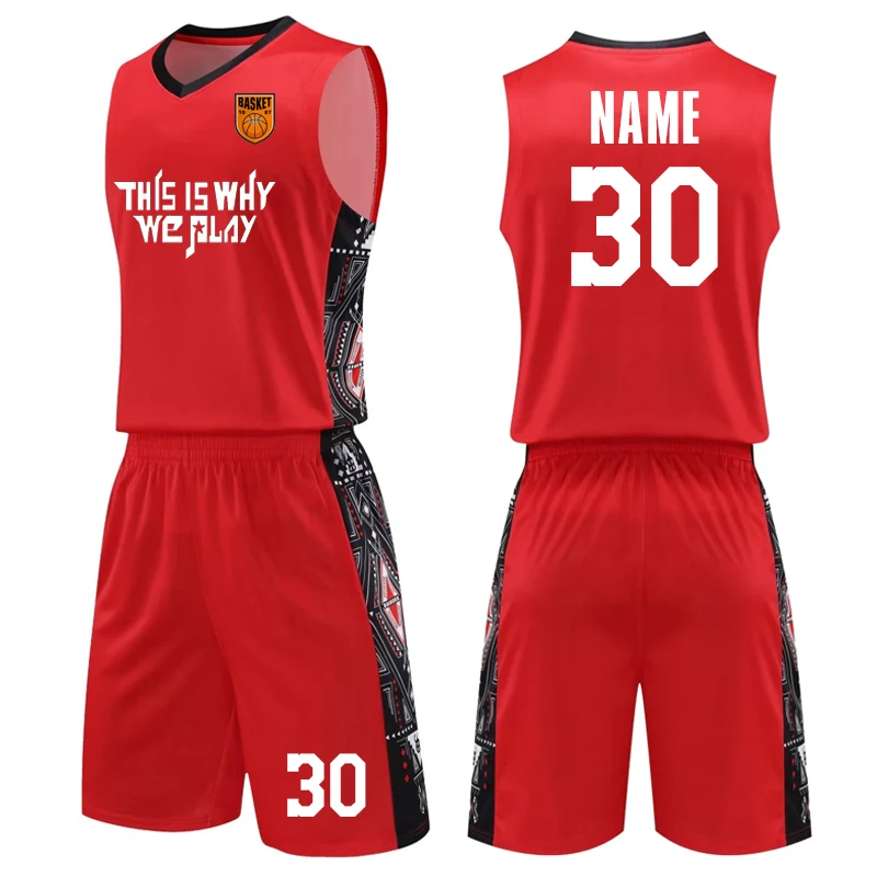 High Quanlity Men's Basketball Jersey Shirts Kids Basketball Shirt Sleeveless Uniforms Customize Prefessional Match Sport Set