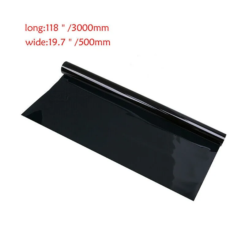 

UV Blocker Window Tint Uncut Universal Van Wrap 1% VLT 20 In X 10 Feet 50X300cm Auto Car PET Roll FILM Limo Dark