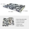 Luxurious Natural Marble Tray Calcutta Viola Storage Tray for Desktop/Kitchen/Vanity/Bathroom (12" x 8") 3