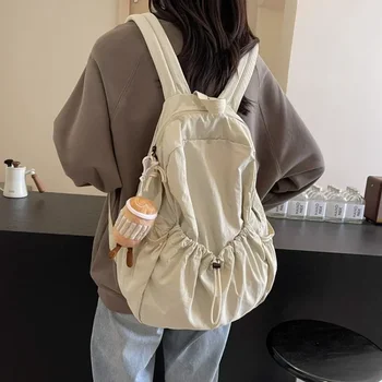 Zaino casual da donna di grande capacità, moda, studente delle scuole medie, zaino in stoffa, zaino da viaggio coreano