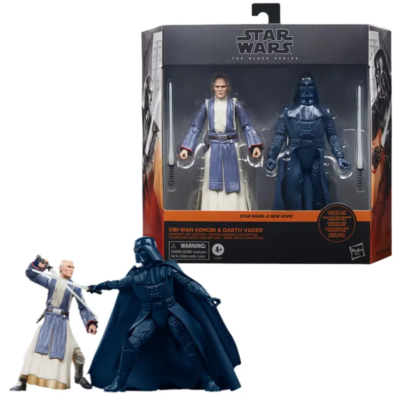 

Hasbro Star Wars The Black Series A New Hope EP4 Obi-Wan Kenobi Darth Vader 2-Pack 6-inch Action Figures Model Toy Gift F7647