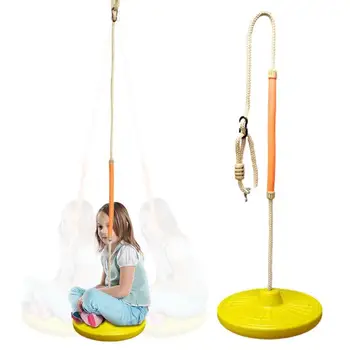 Swingset Outdoor For Kids Backyard Saucer Swing Accessories Saucer Tree Swing Playground Swingset Kids Toys Indoor & Outdoor 1
