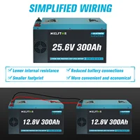 Batterie LiFePO4 24V 300Ah 200Ah 100Ah 12V 48V batterie au Lithium Bluetooth Grade A cellules 6000 + Cycle pour RV solaire Stock ue 3