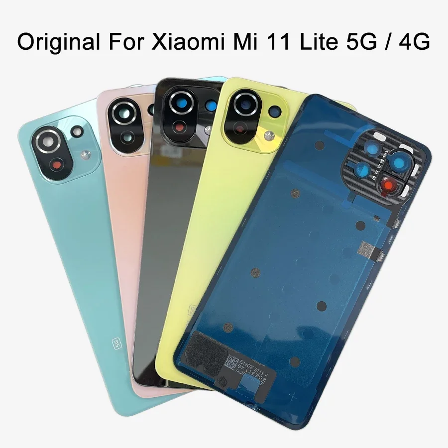 

Original Glass Back Cover For Xiaomi Mi 11 Lite , Back Door Replacement Hard Battery Case,Mi11 Youth 5G NE Rear Housing Cover