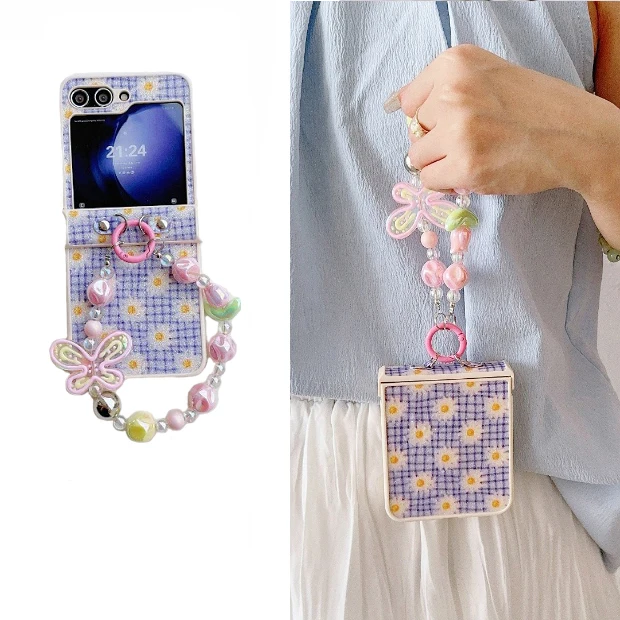 

Glitter Case for Samsung Galaxy Z Flip 3 flip4 zflip3 zflip4 Zflip5 Phone Cover Samsung Z Flip 4 Z Flip 5 Bow Charm Bracelet