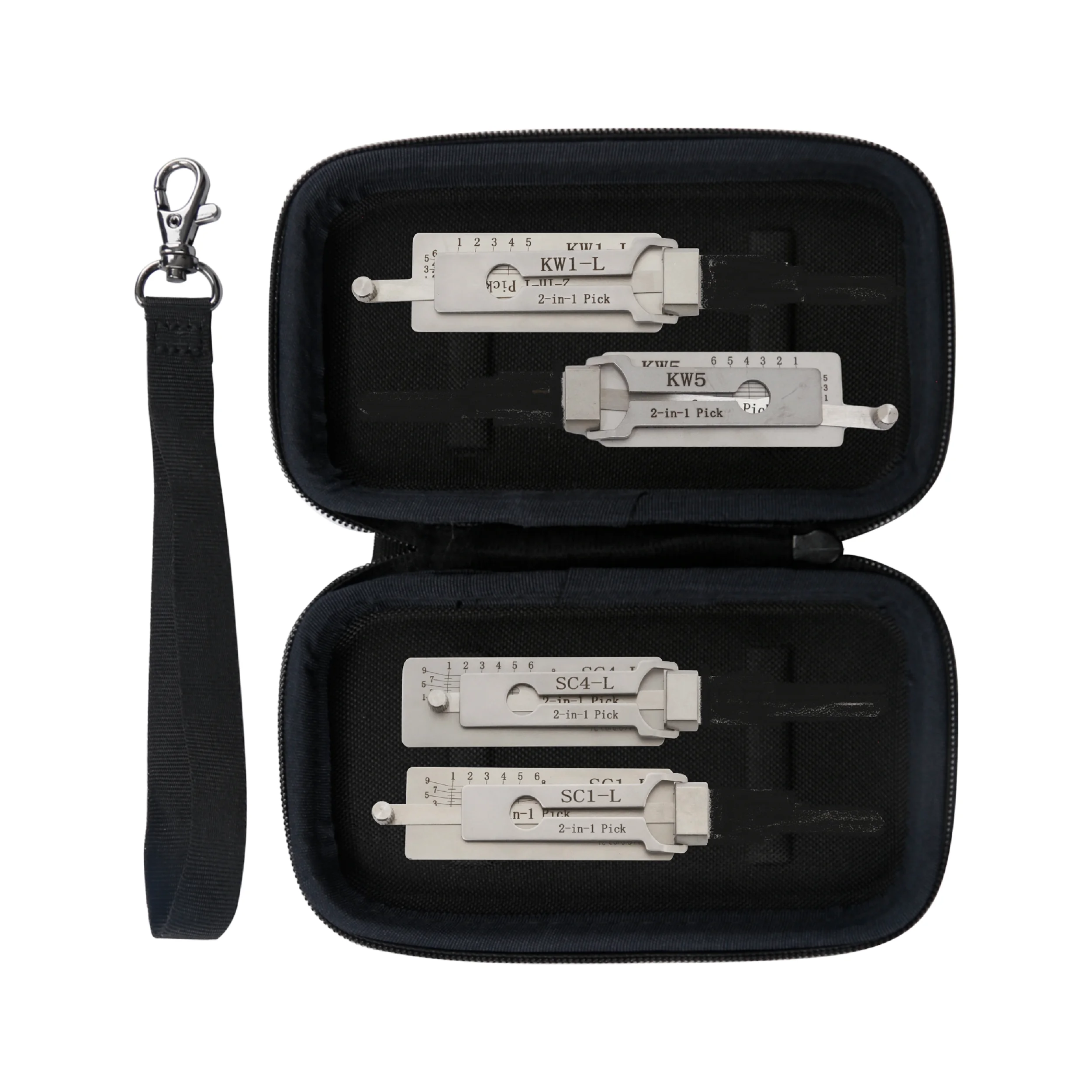 Lockpick tool LISHI 2 IN 1 TOOL CASE Lishi KW1 KW5 SC1 SC4 decodder full set locksmith tools Lishi 2 in 1 CISA-5 YALE-5 YALE5-B YALE6