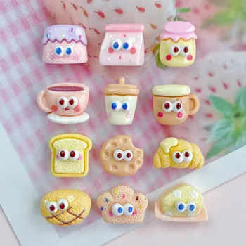 20Pcs Kawaii Cartoon Mini - eye Resin DIY Shoes Hat Icebox Barrette Mobile Phone Case Scrapbook Cream Glue Flat Back Resin - Thumbnail 3