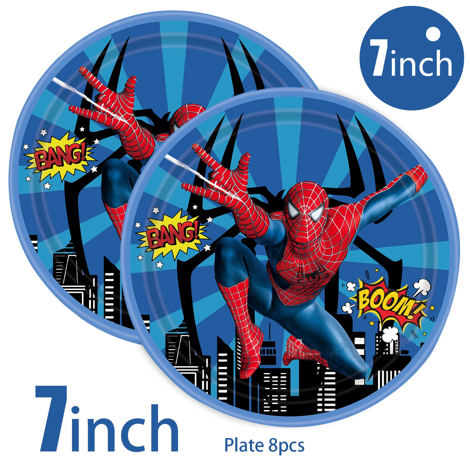 Spiderman Birthday Party Tablecloth Disposable Plastic Table Cover Tableware for Kids Birthday Party Baby Shower Decorations