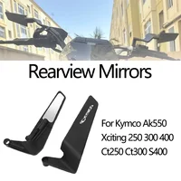 For Kymco Ak550 Ak 550Xciting 250 300 400 Ct250 Ct300 Ct 250 300 S 400 Motorcycle Accessories Rotatable Rearview Mirrors Wing 1