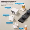Wall Electrical Track Socket Home Kitchen Office Removable Extension Rail Socket Round Module Surface Mounted In The Countertop 6