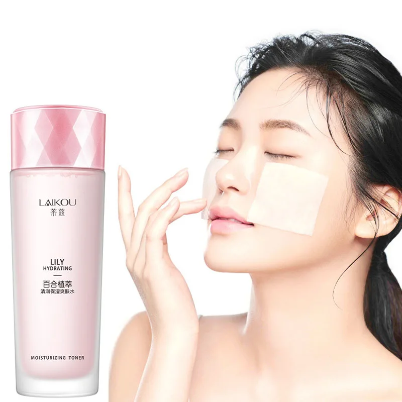 Lily Plant Extract Moisturizing and Softening Toner Moisturizing and Refreshing Non greasy Toner and Makeup Water