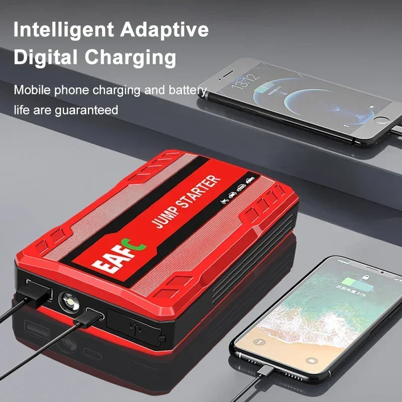 Car Jump Starter Battery Power Bank for 20000mah Portable Emergency Booster 12V Auto Starting Device Petrol Diesel Car Starter