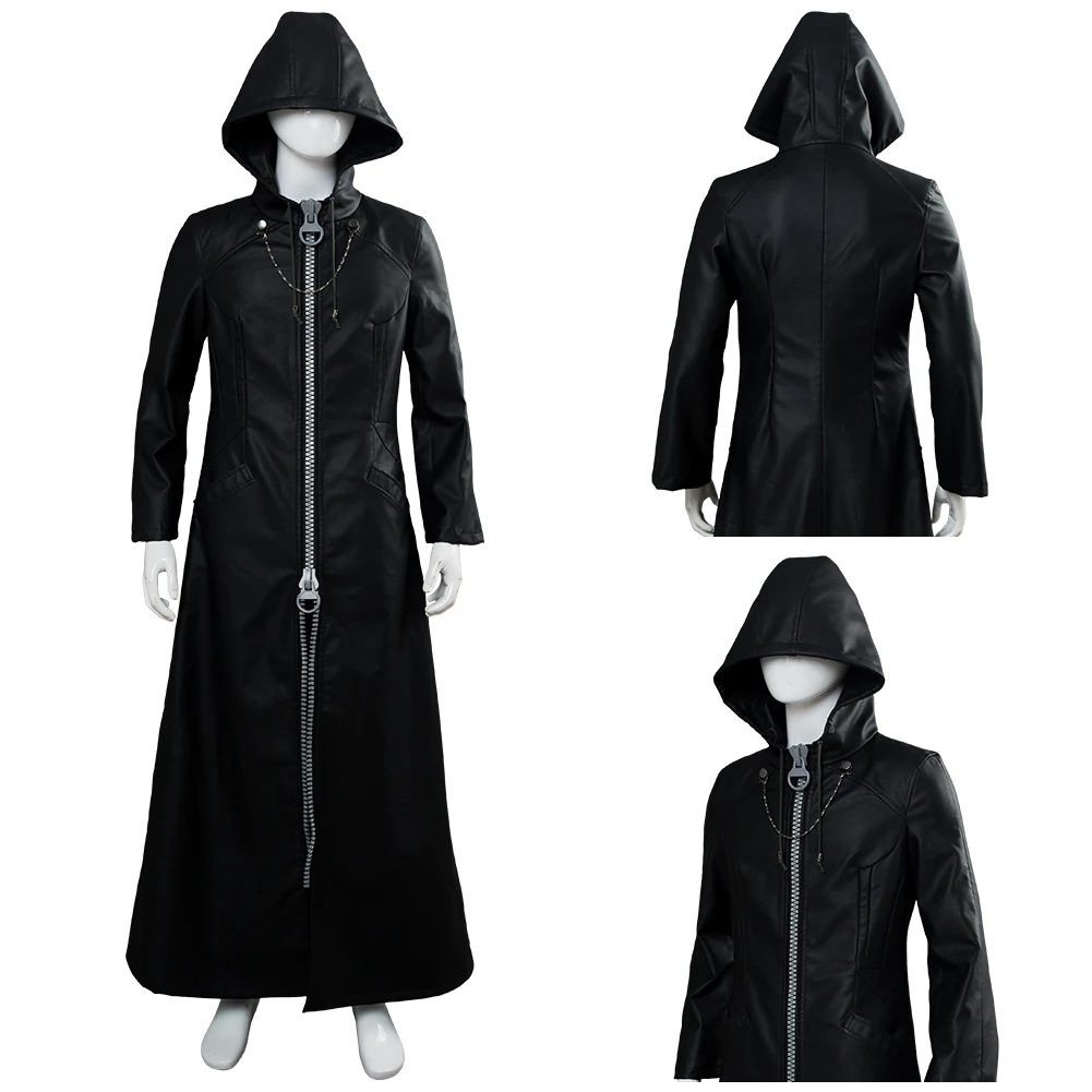 Kingdom Hearts Cosplay Organization Xiii Office Cosplay Costumes Outfit Trench Coat Adult Men Halloween Carnival Suit