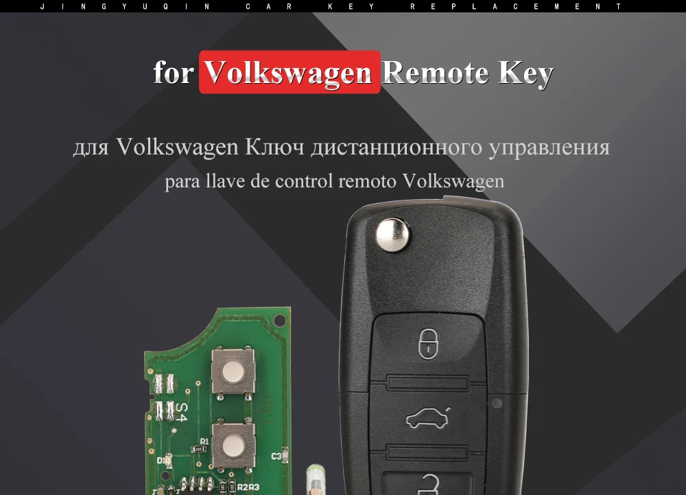Keyforkess chiave a distanza dell'automobile per idid48 per VW PASSAT b5 b6 Skoda Fabia Octavia Fabia CADDY GOLF JETTA POLO - S41e0551a7c864bdda4619883de48df6en