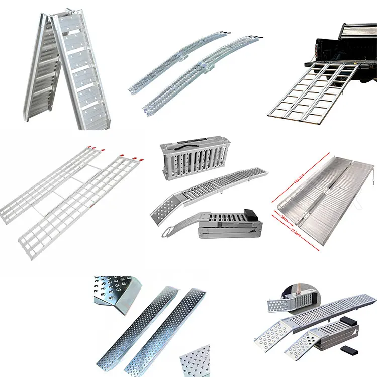 Folding Motorcycle ATV Aluminum Loading Ramp Snowmobile Lawn Trailercustom