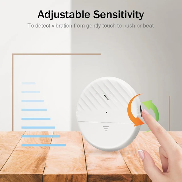 Wsdcam 125dB Glass Break Sensor Alarm Ultra-Slim Wireless Glass Break Detector Window Alarm Vibration Sensor for Window and Door 5