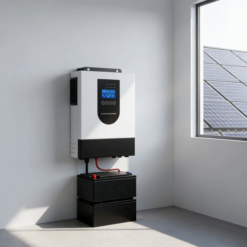 하이브리드 타입 3.6KW-24V 온그리드 및 오프그리드 태양광 인버터 시스템 WIFI 순수 정현파 납산/콜로이드/리튬 배터리 무소음