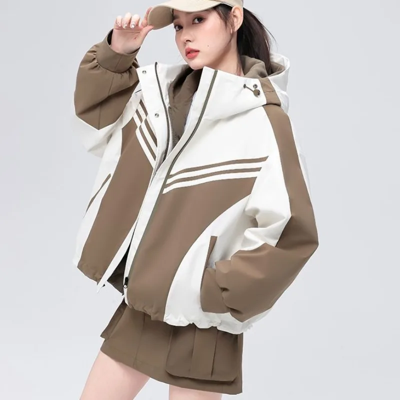 2023 New Women Down Jacket Winter Coat Female Short-length Keep Out The Cold Parkas Loose Leisure Outwear Hooded Overcoat