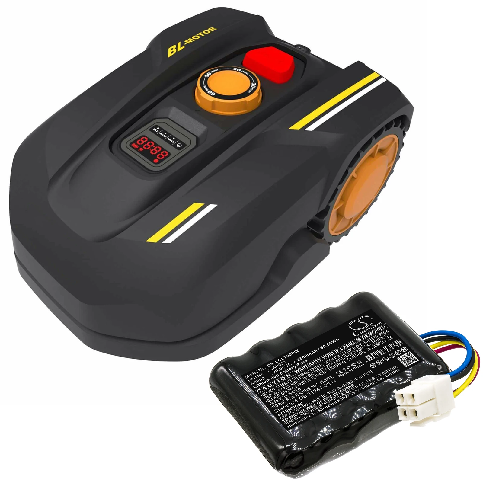 Cs 2500Mah Batteria Per Ferrex 800M2 2021 Landxcape La0001 La0002 Lx790I Lx790 400M2 Lx792 600M2 Lx795 Lx796 300M2 Lx791 Lx793