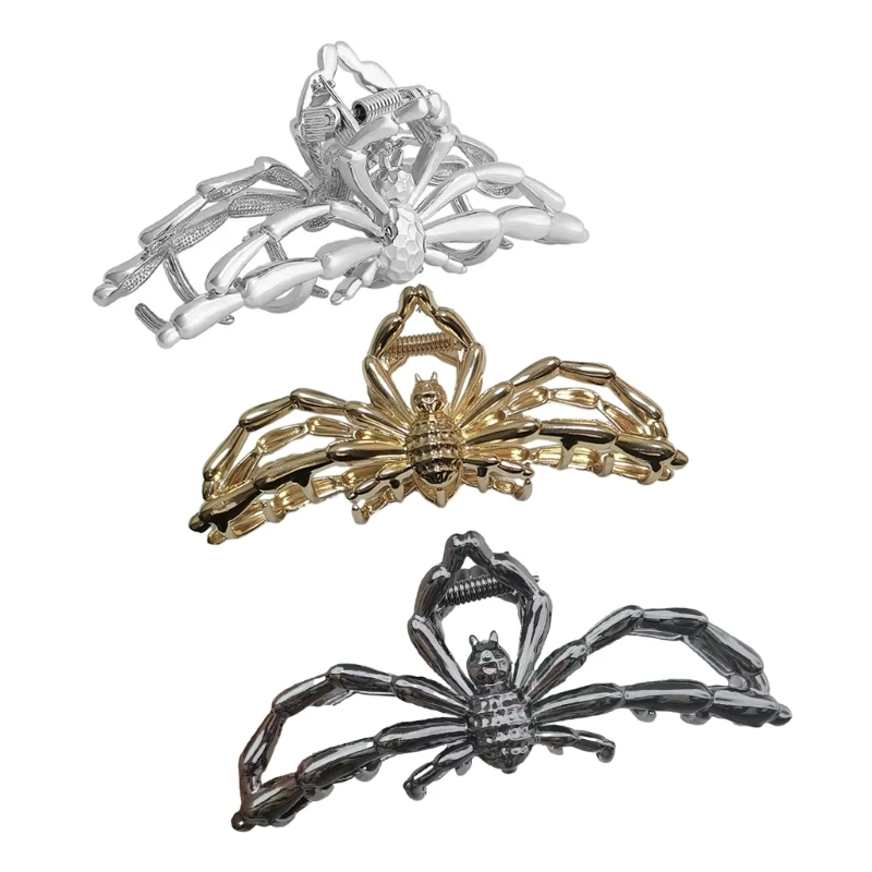 

Gothic Spiders Hair Clips Spiderling Halloween Barrette Hair Style Tool