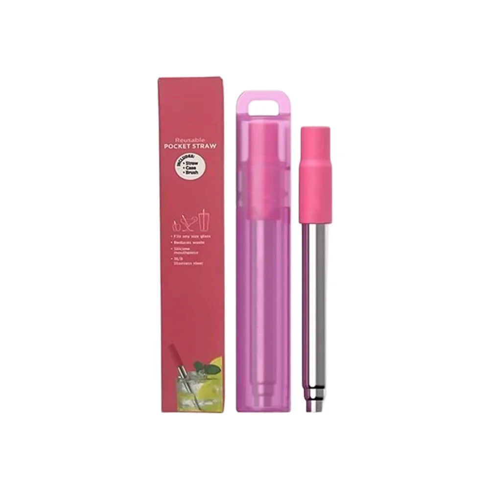 Premium Durable Stainless Steel Reusable Drinking Straws
