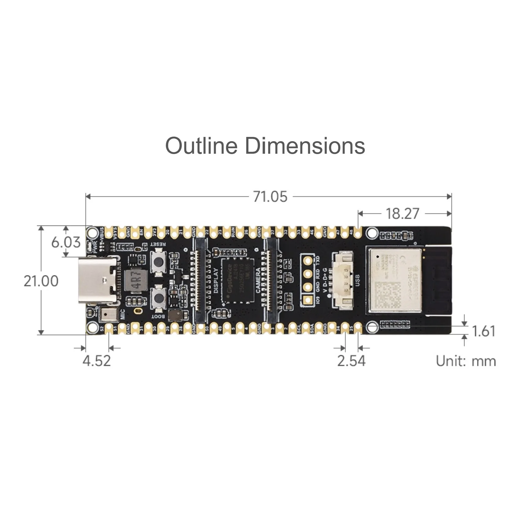 Scheda di sviluppo AI ESP32 P4 WIFI6 DEV KIT, basata su ESP32 P4 e ESP32 C6, supporta Wi Fi 6 e Bluetooth 5/BLE 5, ricche interfacce uomo macchina, supporta l'interazione vocale AI, con altoparlante