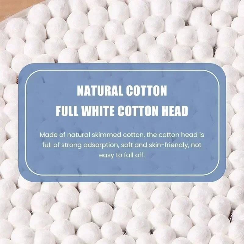 500pcs Baby Cotton Swabs Double-ended Sterile Cleaning Makeup Removal Multifunctional Cleaning Stick cotton swabs