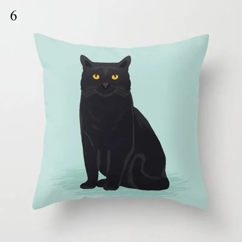 Simple Mint Green Pillow Cover Geometric Print Cushion Covers Sofa Car Cushion Cover 45x45cm Decorative Throw Pillowscase 