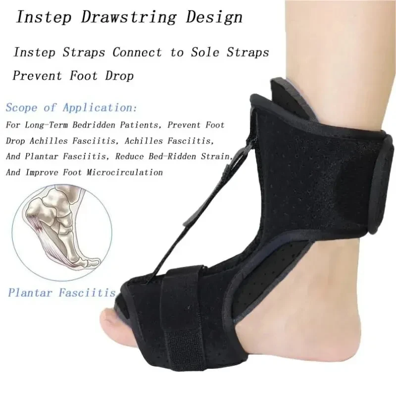 Plantar Fasciitis Night Splint Adjustable Ankle Brace Foot Drop Orthotic