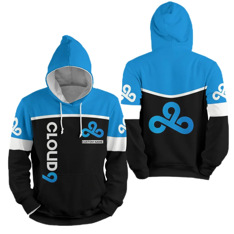 

3D Print CLOUD9 E-sports Player Sweatshirts BLAST Global Finals Csgo C9 Team Jersey Fashion Game Hoodies Fans Tracksuit Kid Tops