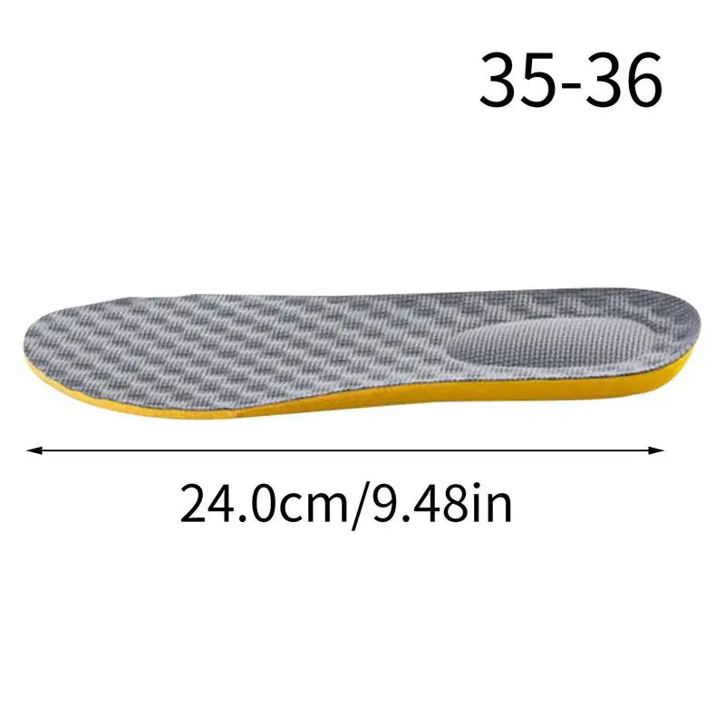 Breathable Hiking Shoe Insoles Soft Cushion Running Insoles Replacement for Boots Work Shoes