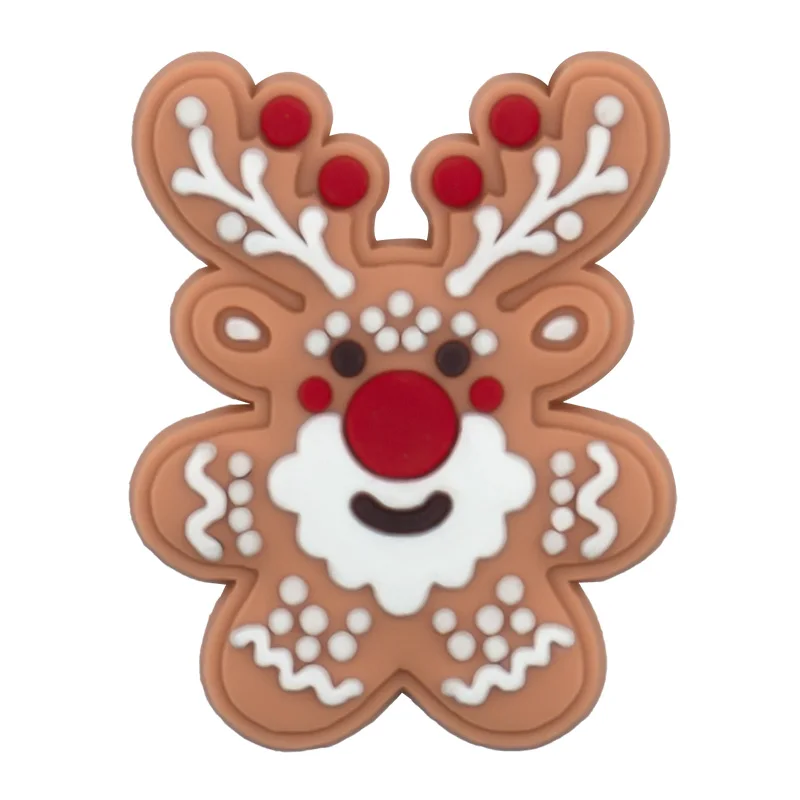 1/16pcs Merry Christmas Shoe Charms Deer Snowman Santa Claus Shoe Decorations Women Kids Favor Christmas Gifts Sandals Accessory