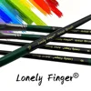 Artist Paint Brush Set of 12 Round and Filbert/Flat/Angle Brushes for Watercolor Acrylic Gouache Oil and Tempera Painting 3