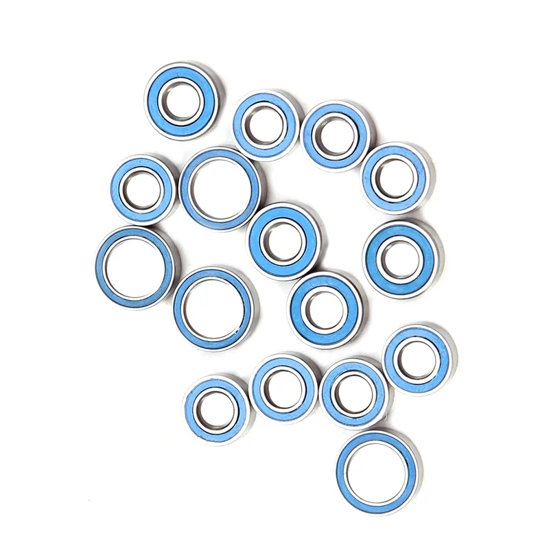 16PCS Rubber Sealed Ball Bearing Kit for Tamiya TT02 TT-02 TT02D TT-02D 1/10 RC Car Upgrades Parts Accessories 3