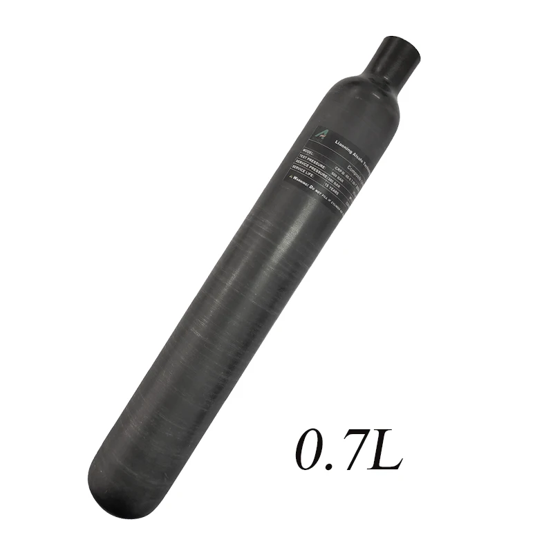 Цилиндр из углеродного волокна Alsafe 0.7L 700cc 30Mpa 300Bar 4500Psi, HPA резьба для бака M18 * 1,5