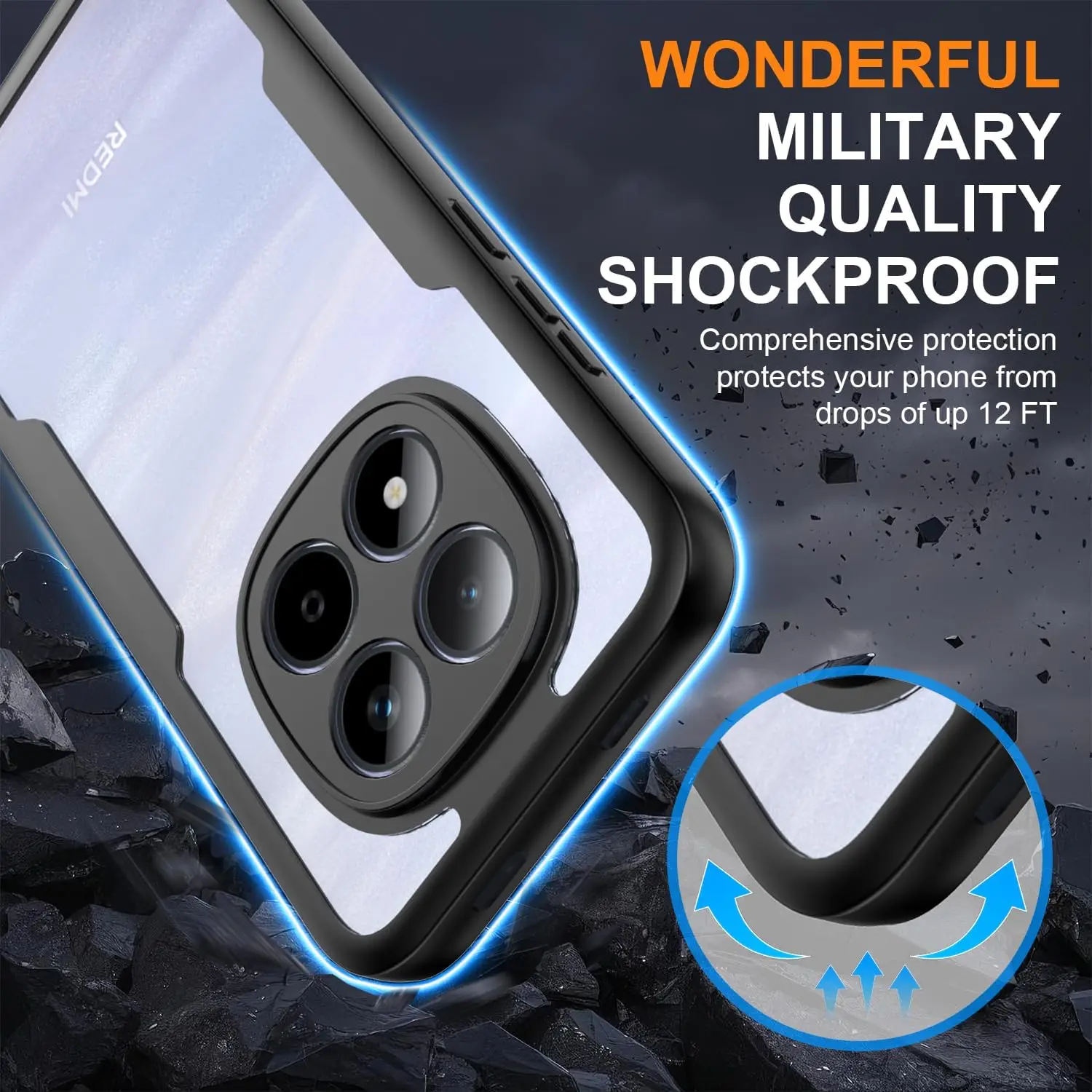 Enhanced Shockproof Full Body Protection Case with Screen Protector