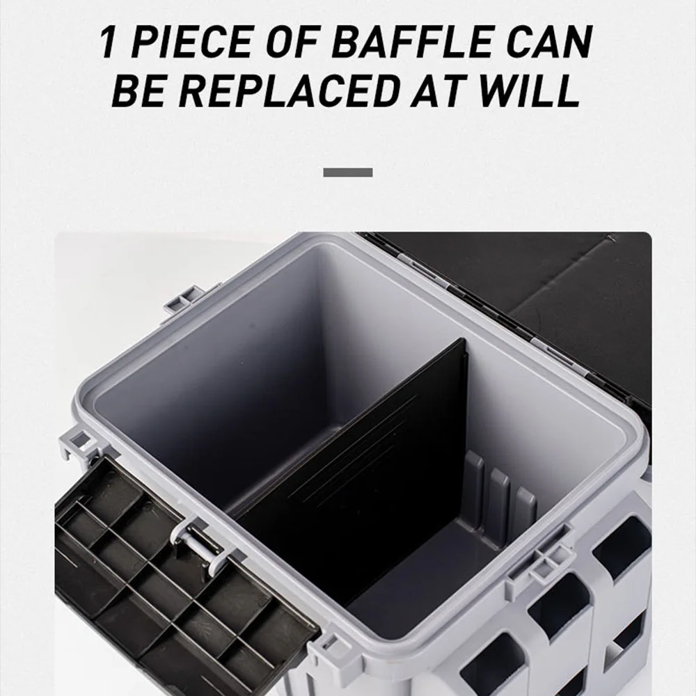 Lure fishing box, lure bait box, outdoor multi-functional double-layer fishing accessory storage box, lure fishing box