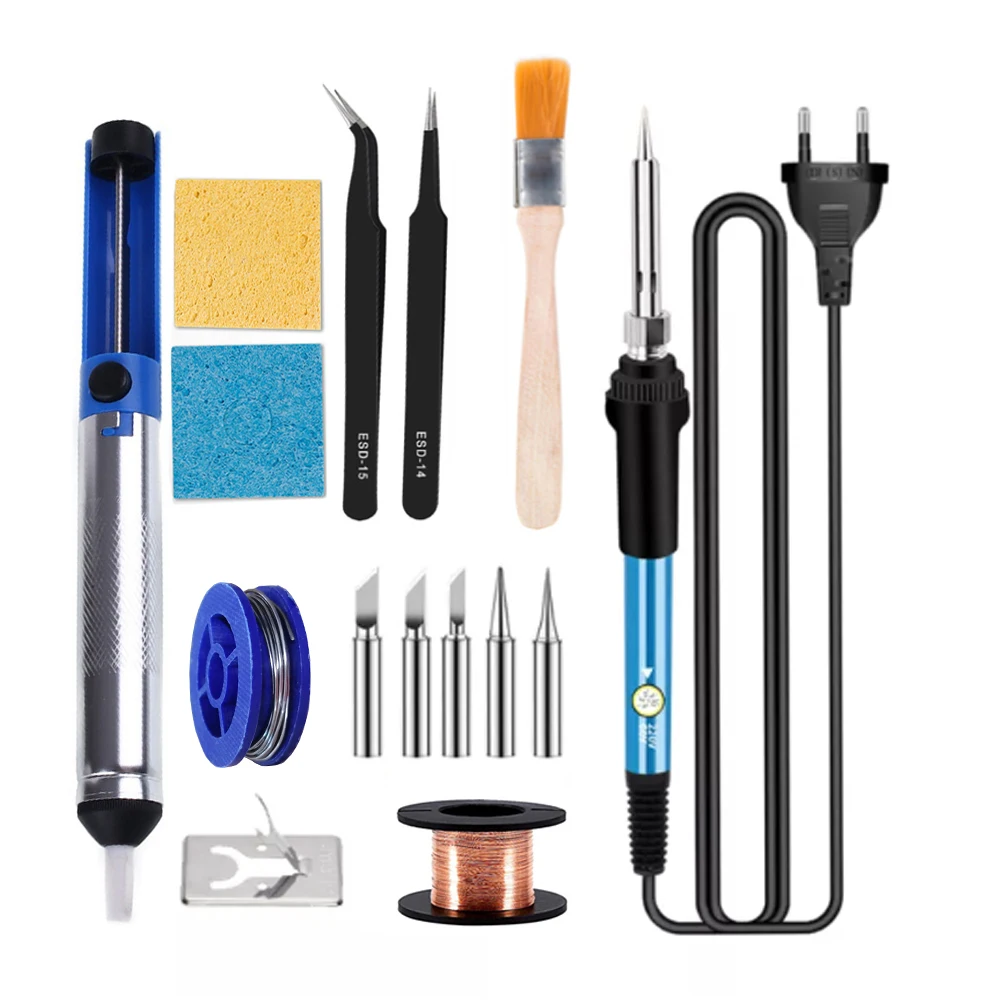 

Adjustable Temperature 60W Soldering Iron Internal Heating Type Household Electronic Welding Repair Tool Tin Wire Bracket DIY