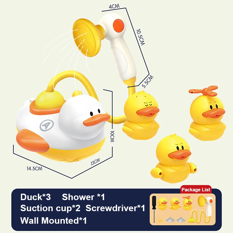 toddler toys baby gym Baby Bath Toys for Kids Duck Shower Electric Rotating Water Spray Sprinkler Bathing Toys Bathroom Bathtub Water Game Toy Gifts best baby and toddler toys